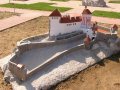 Čachtický hrad - model hradu v Podolí