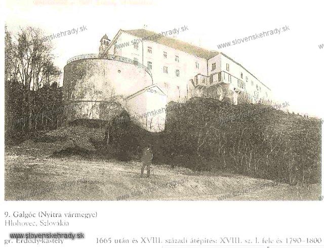 Hlohovsk hrad - sken z knihy Rgvolt Magyar Kastlyok