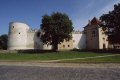 Kežmarský zámok - okrúhla veža, polkruhová bašta a renesančná budova