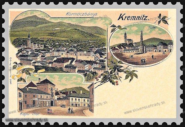 Kremnica - mestsk hradby a hrad