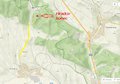 Hrdok Krivany - mapa na kopec