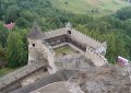 Ľubovniansky hrad - pohľad z veže na ušnicový bastión