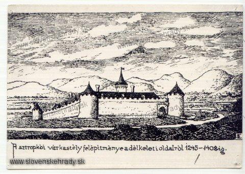 Stropkovsk hrad - podoba Stropkovskho hradu poda Antona Szirmay