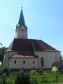Stropkovsk hrad - rmsko katolcky kostol, strna vea - zvonica, sas hradu, severn pohad