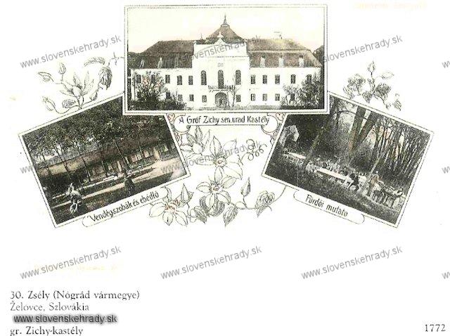 elovce - barokovo-klasicistick katie - sken z knihy Rgvolt Magyar Kastlyok